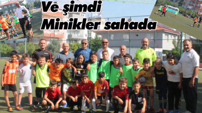 MİNİKLERİN FUTBOL HEYECANI BAŞLADI