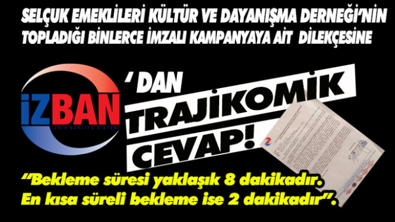 İZBAN'DAN AKTARMA ÇİLESİNE TREJİKOMİK CEVAP