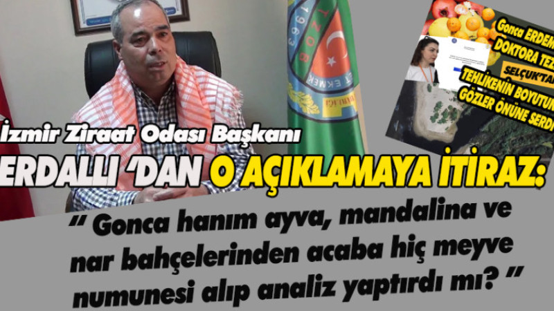 ERDALLI'DAN O AÇIKLAMAYA İTİRAZ